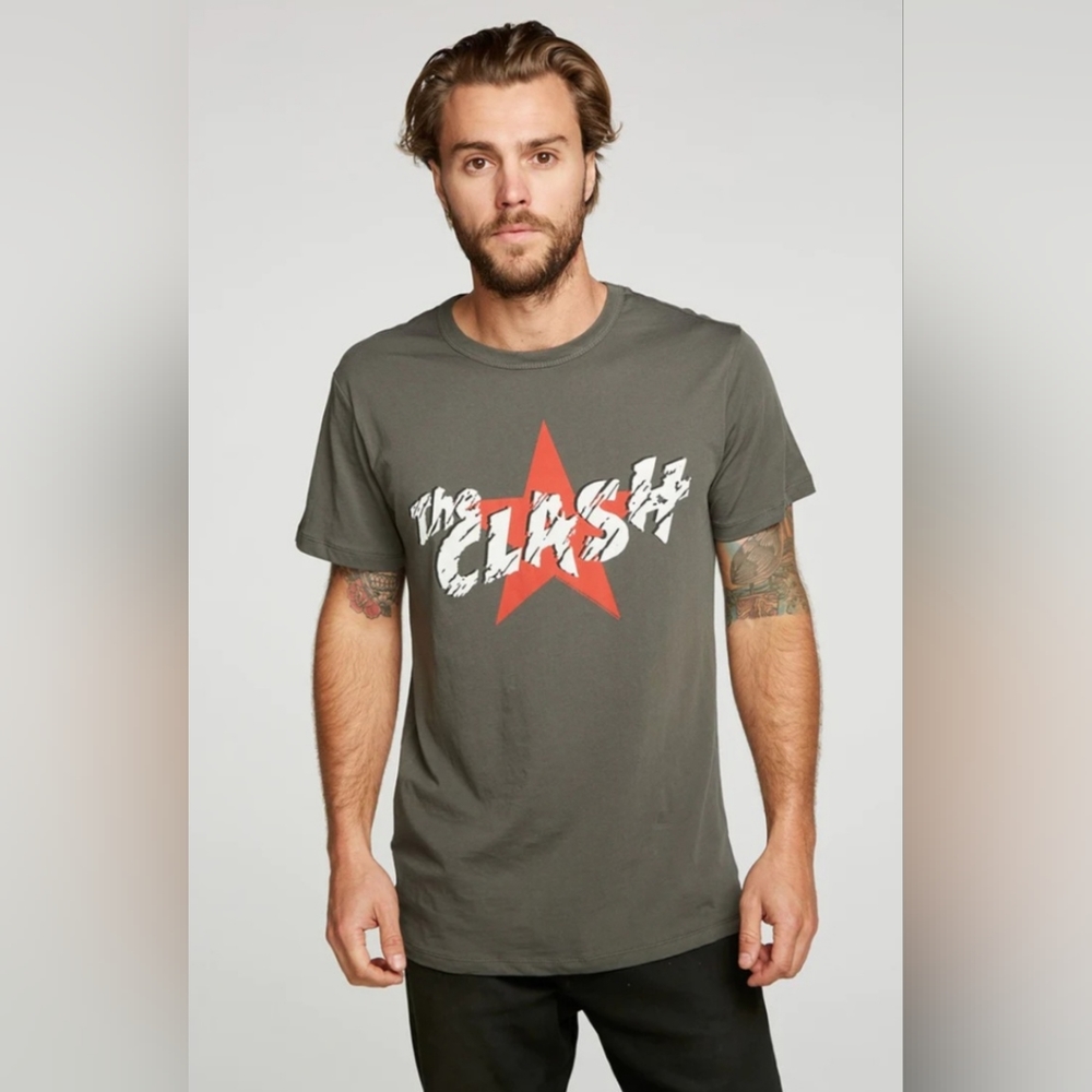 The Clash Short Sleeve Army Green T-shirt made from Recycled Polyester B…